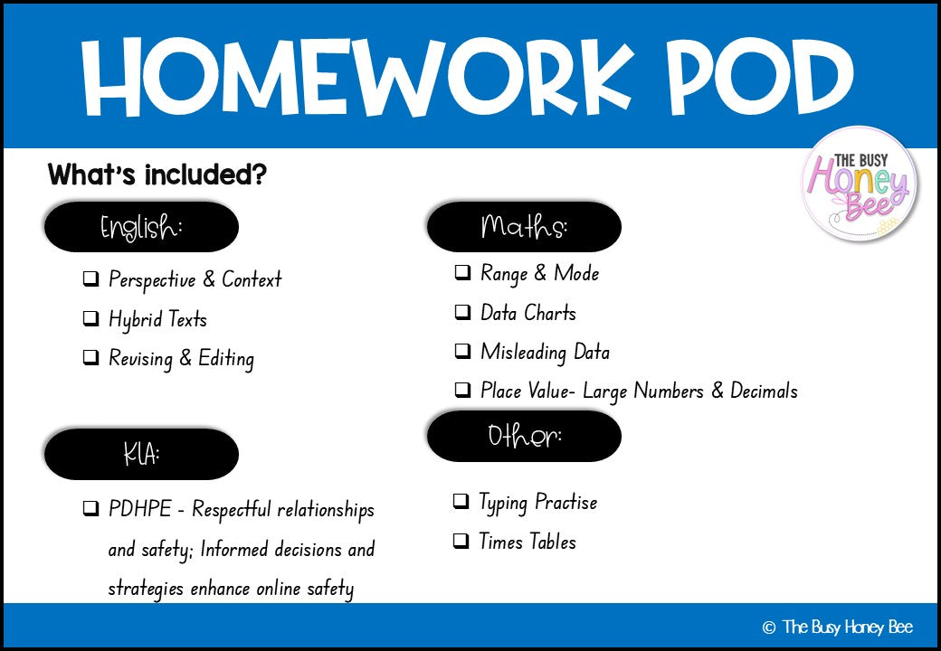 Stage 3 Year B Homework/Learning Pod 25