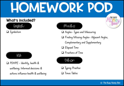 Stage 3 Year B Homework/Learning Pod 30