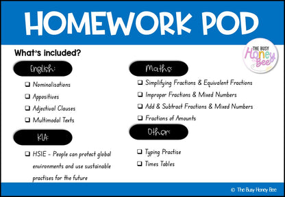 Stage 3 Year B Homework/Learning Pod 24