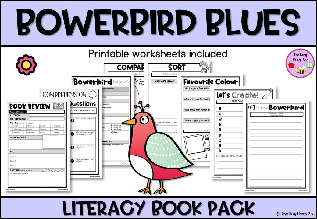 Bowerbird Blues - CBCA 2024 - Literacy Book Pack