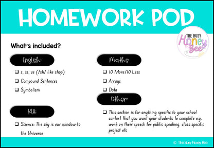 Stage 1 Year B Homework/Learning Pod 32