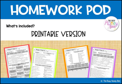 Stage 3 Year B Homework/Learning Pod 26