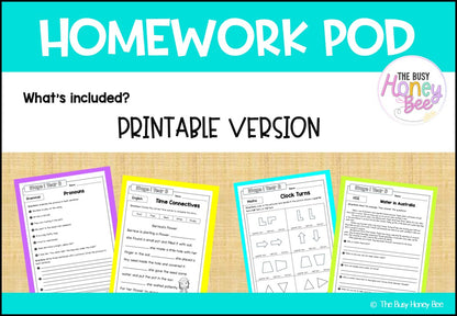 Stage 1 Year B Homework/Learning Pods Ultimate Mega Bundle