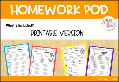 Stage 2 Year B Homework/Learning Pods Ultimate Mega Bundle