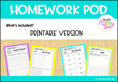 Stage 1 Year B Homework/Learning Pods Ultimate Mega Bundle
