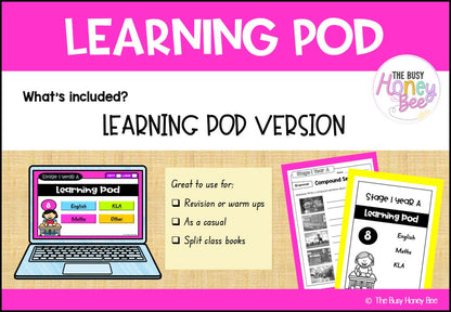 Stage 1 Year A Homework/Learning Pods Term 2 Mega Bundle