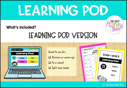 Stage 1 Year B Homework/Learning Pods Ultimate Mega Bundle