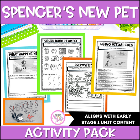 Spencer’s New Pet by Jessie Sima Activity Pack