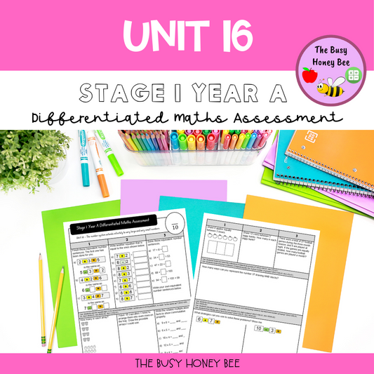 Stage 1 Year A Differentiated Maths Assessment Unit 16