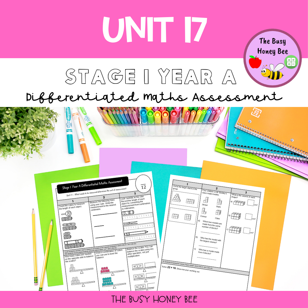 Stage 1 Year A Differentiated Maths Assessment Unit 17