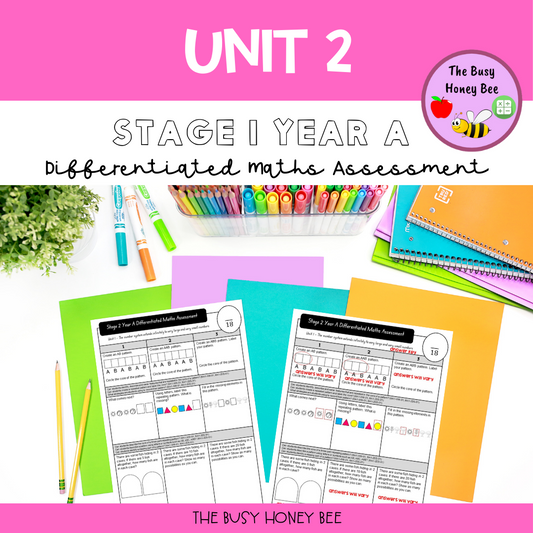 Stage 1 Year A Differentiated Maths Assessment Unit 2