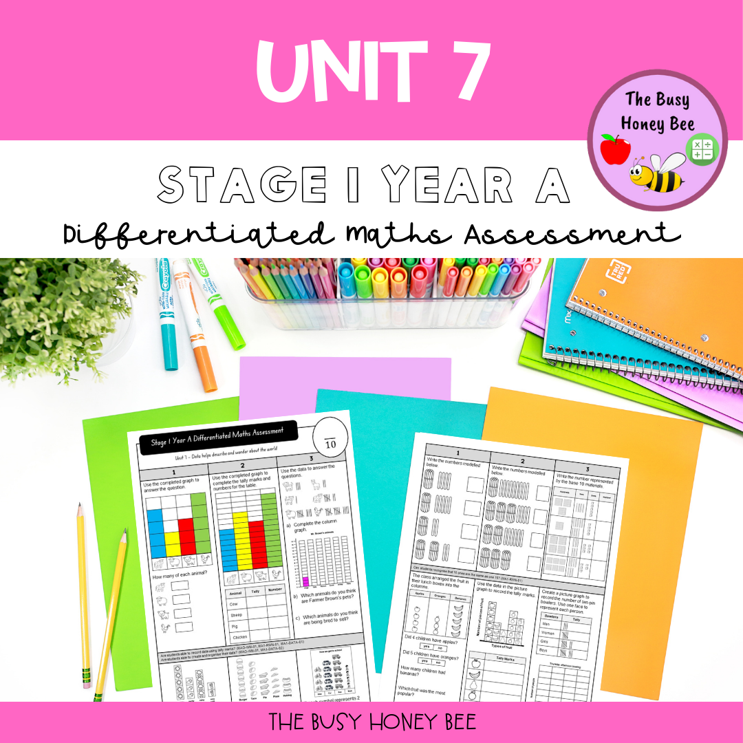 Stage 1 Year A Differentiated Maths Assessment Unit 7