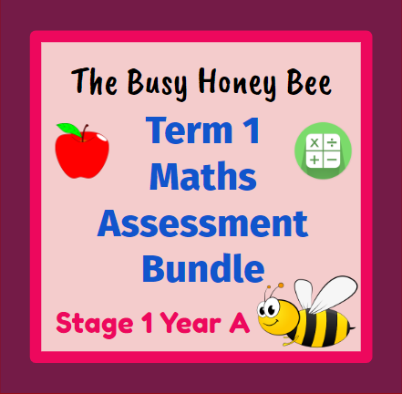 Stage 1 Year A Term 1 Differentiated Maths Assessment Bundle