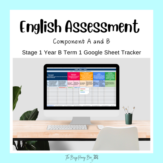 Stage 1 Year B NSW Term 1 English Assessment Overview Google Sheet