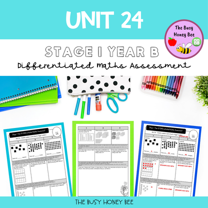 Stage 1 Year B Term 1 Differentiated Maths Assessment Bundle