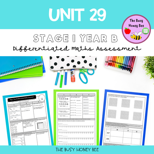 Stage 1 Year B Differentiated Maths Assessment Unit 29