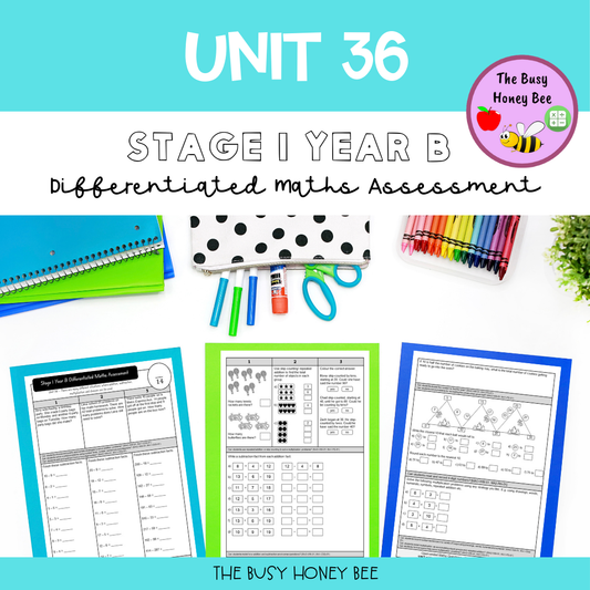 Stage 1 Year B Differentiated Maths Assessment Unit 36