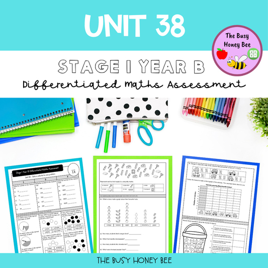 Stage 1 Year B Differentiated Maths Assessment Unit 38