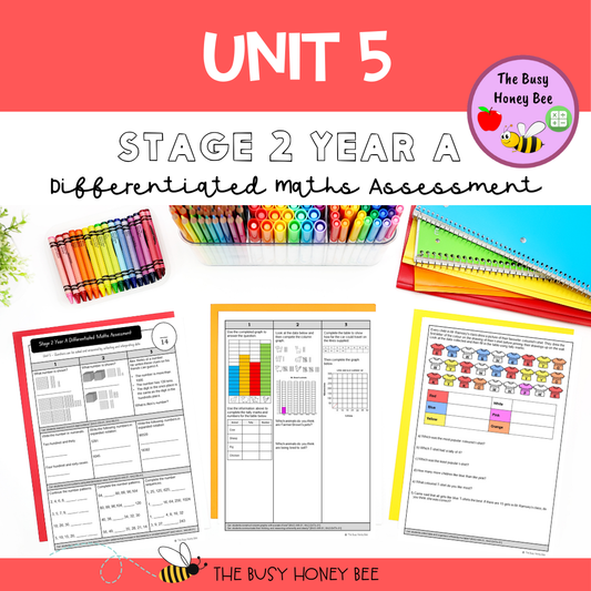 Stage 2 Year A Differentiated Maths Assessment Unit 5