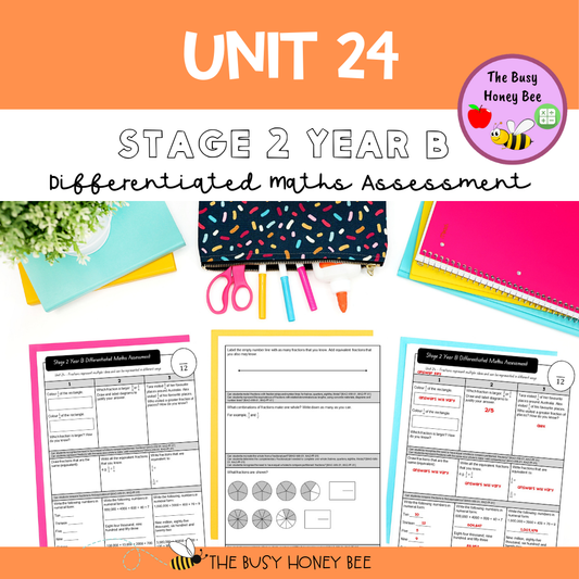 Stage 2 Year B Differentiated Maths Assessment Unit 24