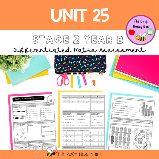 Stage 2 Year B Differentiated Maths Assessment Unit 25