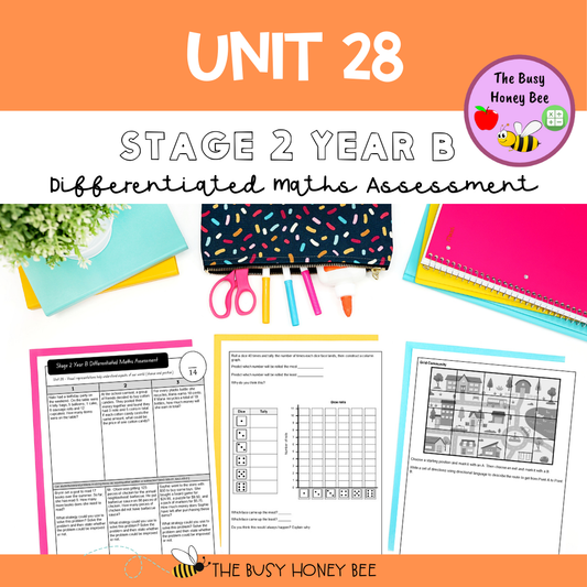 Stage 2 Year B Differentiated Maths Assessment Unit 28