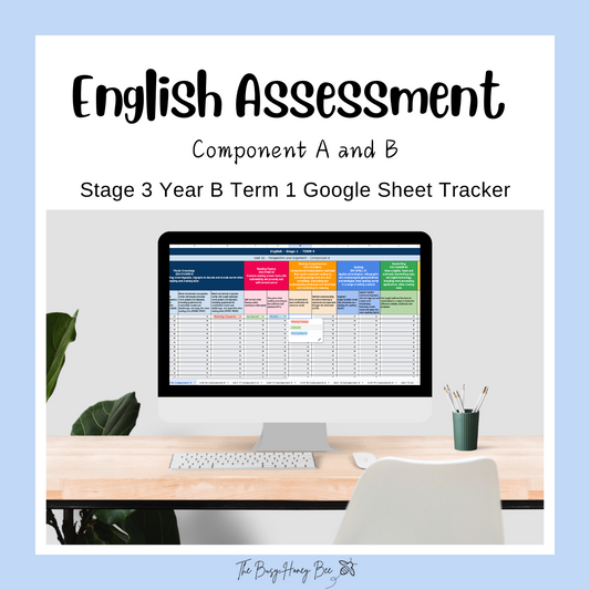 Stage 3 Year B NSW Term 1 English Assessment Overview Google Sheet