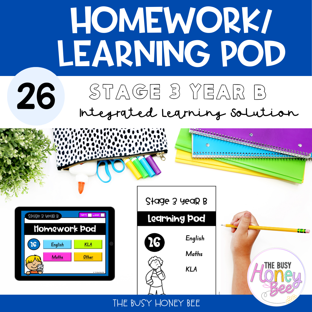Stage 3 Year B Homework/Learning Pod 26