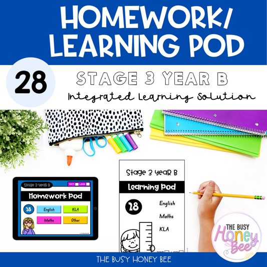 Stage 3 Year B Homework/Learning Pod 28