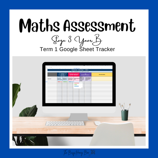 Stage 3 Year B NSW Term 1 Maths Assessment Overview Google Sheet