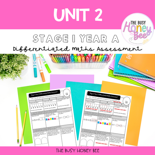 Stage 1 Year A Differentiated Maths Assessment Unit 2