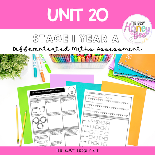 Stage 1 Year A Differentiated Maths Assessment Unit 20