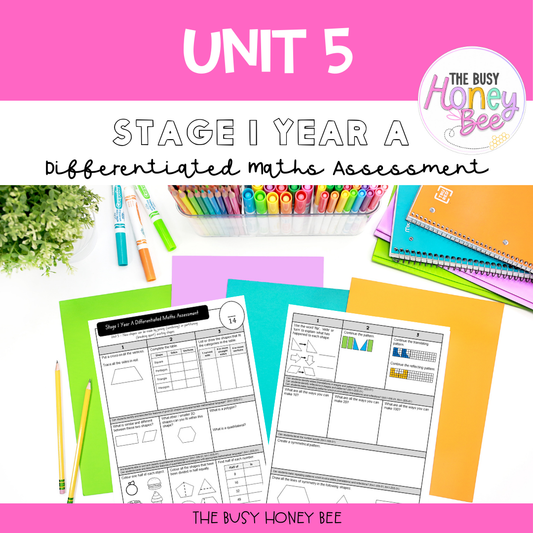 Stage 1 Year A Differentiated Maths Assessment Unit 5