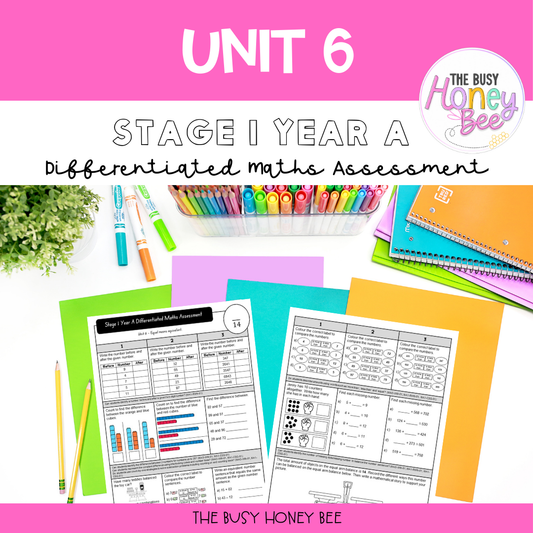 Stage 1 Year A Differentiated Maths Assessment Unit 6