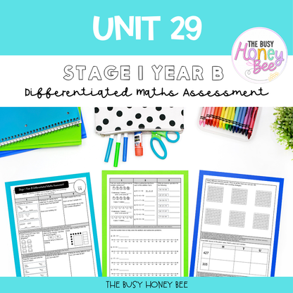 Stage 1 Year B Differentiated Maths Assessment Unit 29
