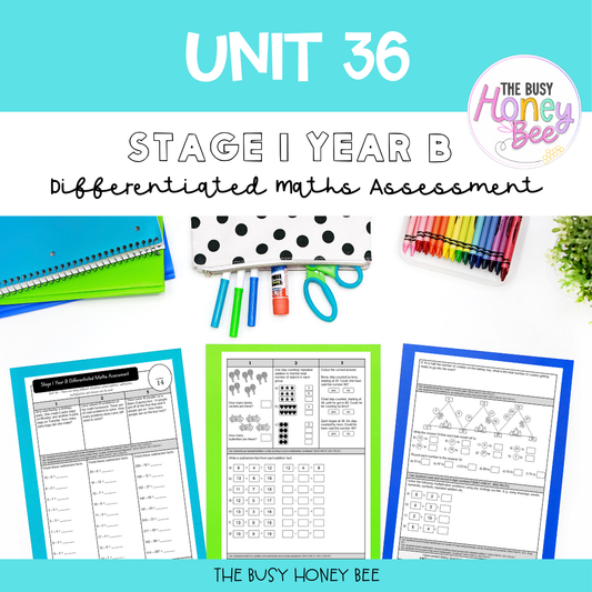 Stage 1 Year B Differentiated Maths Assessment Unit 36