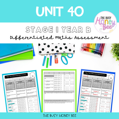 Stage 1 Year B Differentiated Maths Assessment Unit 40