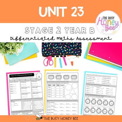 Stage 2 Year B Differentiated Maths Assessment Unit 23