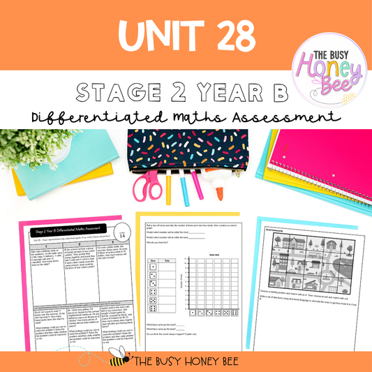 Stage 2 Year B Differentiated Maths Assessment Unit 28