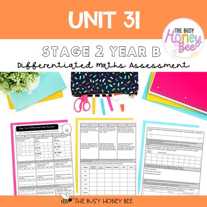 Stage 2 Year B Differentiated Maths Assessment Unit 31