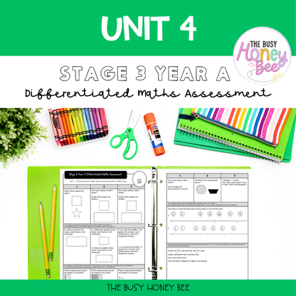 Stage 3 Year A Differentiated Maths Assessment Unit 4
