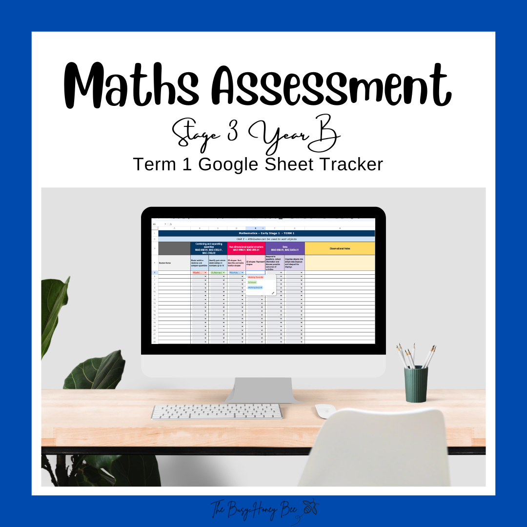Stage 3 Year B Term 1 Differentiated Maths Assessment Bundle