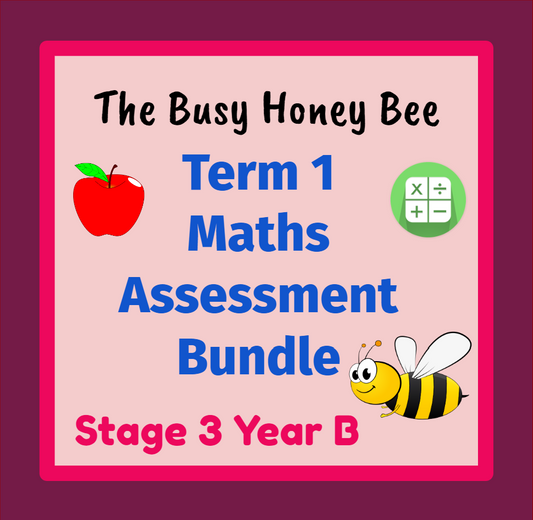 Stage 3 Year B Term 1 Differentiated Maths Assessment Bundle