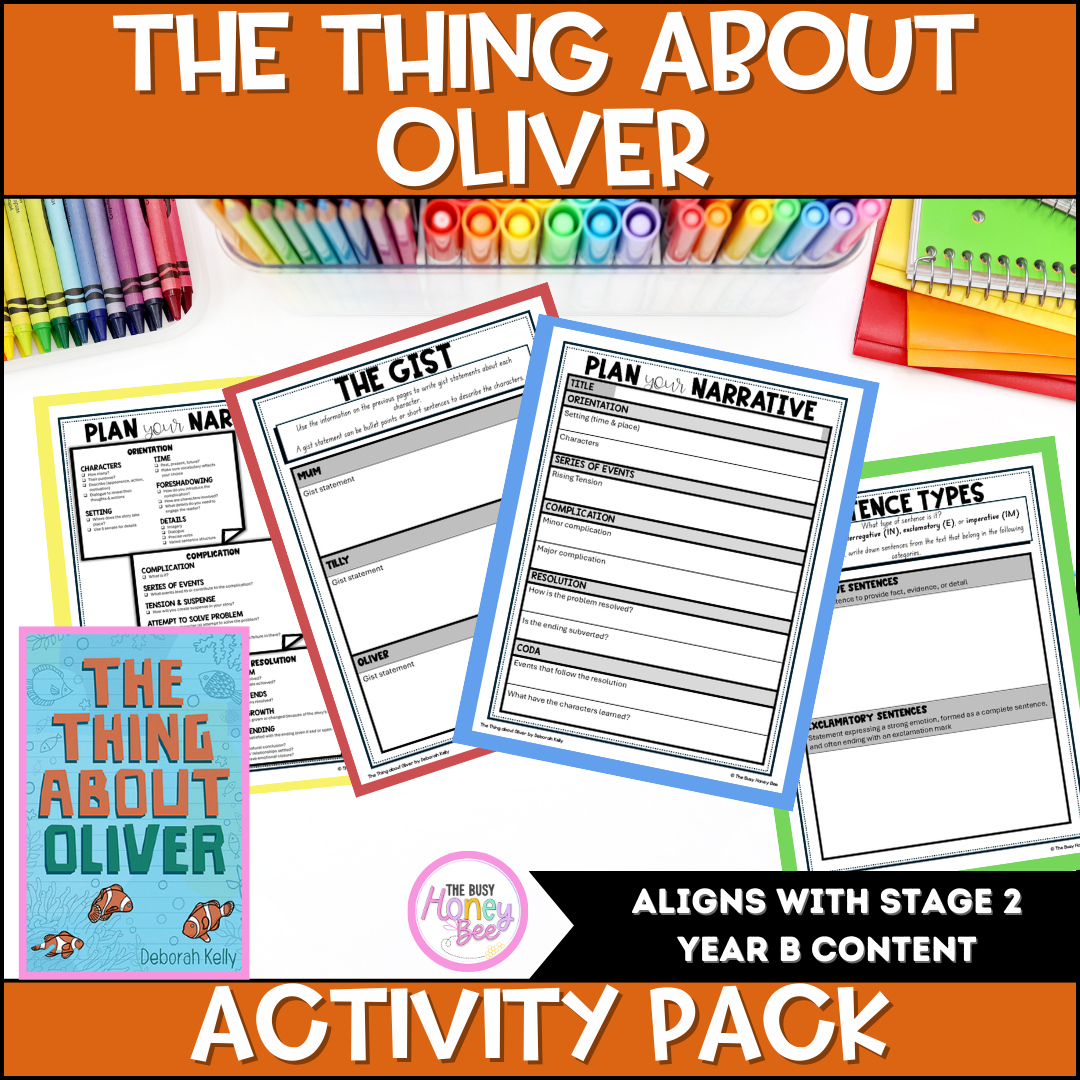 The Thing About Oliver Activity Pack