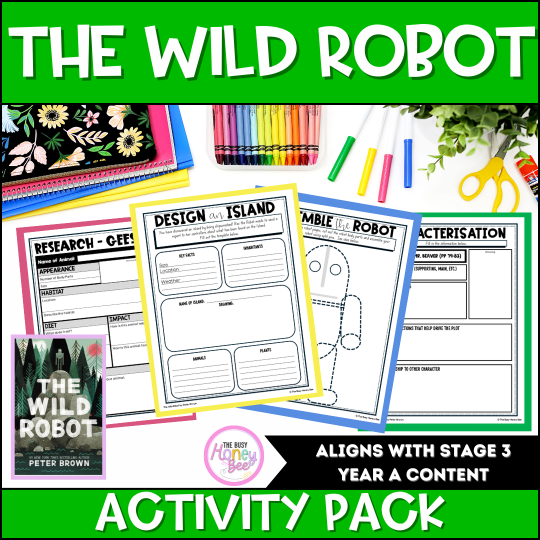 The Wild Robot Activity Pack