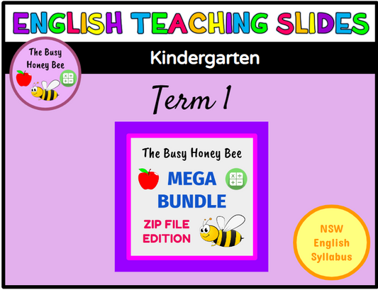 Early Stage 1 Term 1 English Teaching Slides Mega Bundle