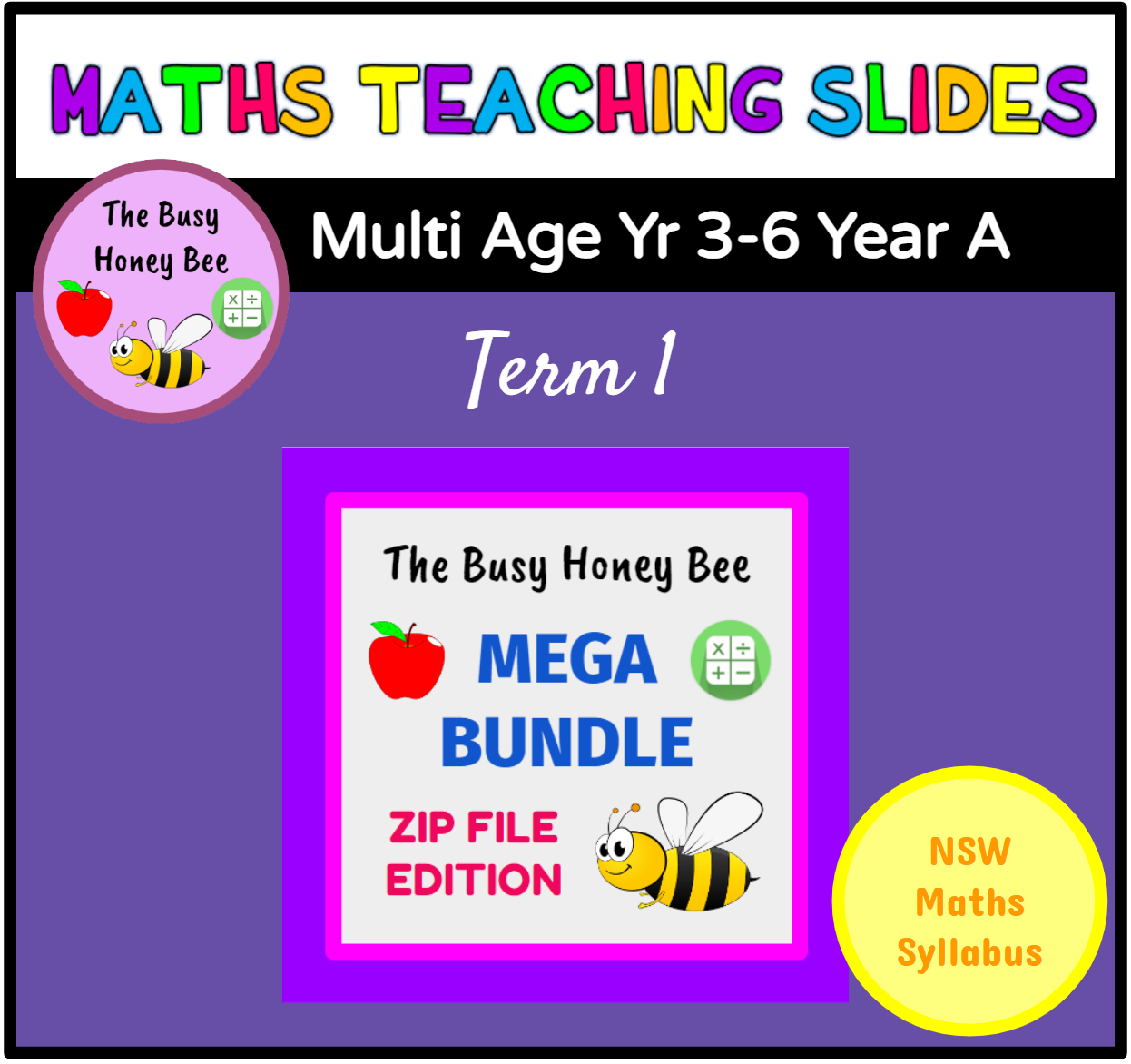 Multi Age 3-6 Year A Term 1 Maths Teaching Slides Mega Bundle – The ...