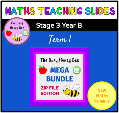 Stage 3 Year B Term 1 Maths Mega Bundle