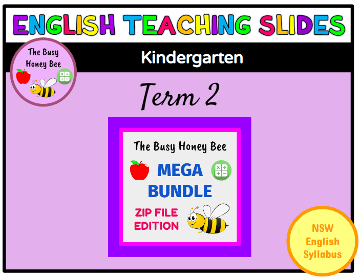 Early Stage 1 Term 2 English Teaching Slides Mega Bundle