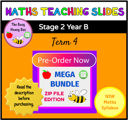 PRE-ORDER Stage 2 Year B Term 4 Maths Teaching Slides Mega Bundle